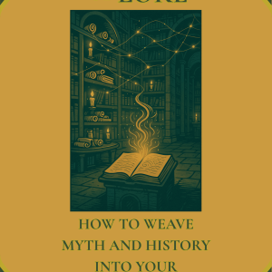 Book cover of The Thread of Lore by Twist of the Fates — a D&D worldbuilding guide for Dungeon Masters exploring myth, history, and creation.