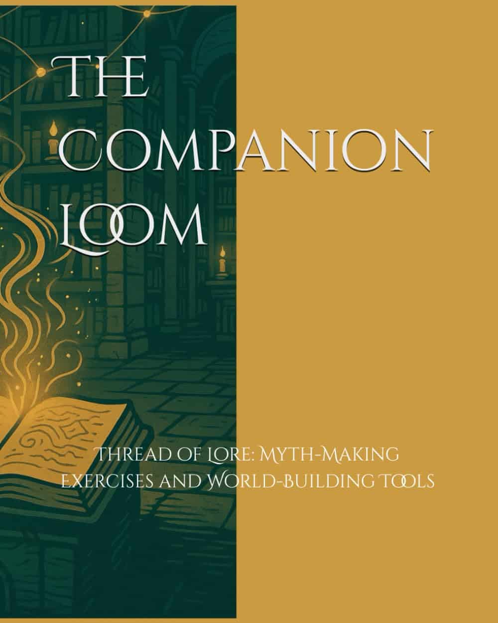 Book cover of Companion Loom Thread of Lore by Twist of the Fates — a guided worldbuilding workbook for Dungeon Masters and writers.